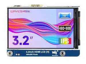 3.2inch HDMI IPS LCD Display Compatible with 4B/3B+/3A+/2B/B+/A+/Zero/Zero W/WH/Zero 2W CM3+/4 Series Boards 480×800 Resolution No Touch Supports Jerson Nano/Windows 3.2inch HDMI IPS LCD Display Compatible with 4B/3B+/3A+/2B/B+/A+/Zero/Zero W/WH/Zero 2W CM3+/4 Series Boards 480×800 Resolution No Touch Supports Jerson Nano/Windows