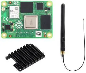 Compute Module 4 Package, Bundle with Official CM4102008, an an-Tenna Kit and a HEATSINK (3 Items) Compute Module 4 Package, Bundle with Official CM4102008, an an-Tenna Kit and a HEATSINK (3 Items)