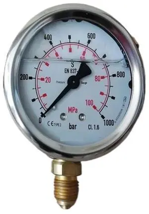 EN837-1 Spot Vacuum Pressure Gauge 1/4 Negative Pressure Gauge -0.1MPa/ba(0 250bar 0 25MPa) EN837-1 Spot Vacuum Pressure Gauge 1/4 Negative Pressure Gauge -0.1MPa/ba(0 250bar 0 25MPa)