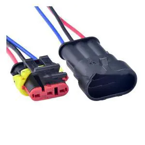 3 Pin Male Or Female Automotive Waterproof Connector Turbo Speed Sensor Wire Harness Plug 282087-1 282105-1(Female male) 3 Pin Male Or Female Automotive Waterproof Connector Turbo Speed Sensor Wire Harness Plug 282087-1 282105-1(Female male)