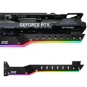 309EZ ARGB GPU Holder Brace, Graphics Card Support Bracket, Black 309EZ ARGB GPU Holder Brace, Graphics Card Support Bracket, Black