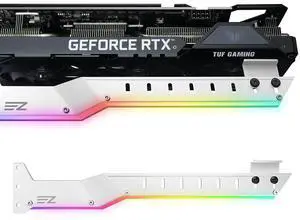 309EZ ARGB GPU Holder Brace, Graphics Card Support Bracket, White 309EZ ARGB GPU Holder Brace, Graphics Card Support Bracket, White