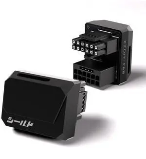 PCIe 5.1 12V-2x6 GPU Adapter, 600W, 180 Degree, STD, Black PCIe 5.1 12V-2x6 GPU Adapter, 600W, 180 Degree, STD, Black