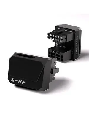 PCIe 5.1 12V-2x6 GPU Adapter, 600W, 180 Degree, RVS, Black PCIe 5.1 12V-2x6 GPU Adapter, 600W, 180 Degree, RVS, Black