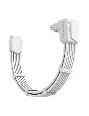 Shield PCIe 5.1 12V-2x6 90° GPU Extension Cable, White, STD Shield PCIe 5.1 12V-2x6 90° GPU Extension Cable, White, STD