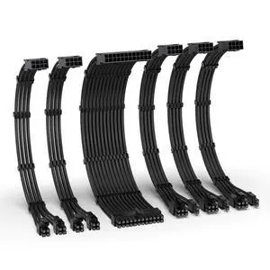 16AWG PSU Extension Kit, 300MM, 24-Pin/2xEPS/3xPCIe, Black 16AWG PSU Extension Kit, 300MM, 24-Pin/2xEPS/3xPCIe, Black