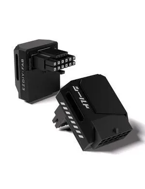PCIe 5.1 12V-2x6 GPU Adapter, 600W, 90° Right-Angle, RVS, Black PCIe 5.1 12V-2x6 GPU Adapter, 600W, 90° Right-Angle, RVS, Black