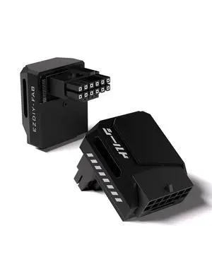 PCIe 5.1 12V-2x6 GPU Adapter, 600W, 90° Right-Angle, STD, Black PCIe 5.1 12V-2x6 GPU Adapter, 600W, 90° Right-Angle, STD, Black