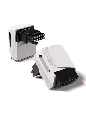 PCIe 5.1 12V-2x6 GPU Adapter, 600W, 90° Right-Angle, RVS, White PCIe 5.1 12V-2x6 GPU Adapter, 600W, 90° Right-Angle, RVS, White