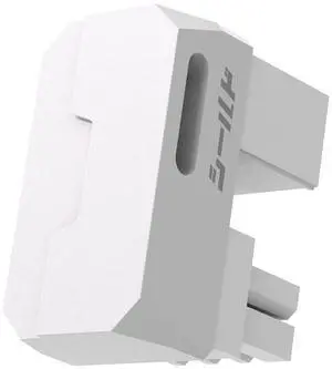Shield Series 8-Pin PCIe GPU Power Adapter,180-Degree U-Turn Angled Connector, Aluminum Design for Graphics Cards Reverse Type,White-1 Pack Shield Series 8-Pin PCIe GPU Power Adapter,180-Degree U-Turn Angled Connector, Aluminum Design for Graphics Cards Reverse Type,White-1 Pack