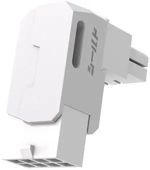 Shield Series 8-Pin PCIe GPU Power Adapter,90-Degree Angled Connector, Aluminum Design for Graphics Cards Standard Type,White-1 Pack Shield Series 8-Pin PCIe GPU Power Adapter,90-Degree Angled Connector, Aluminum Design for Graphics Cards Standard Type,White-1 Pack