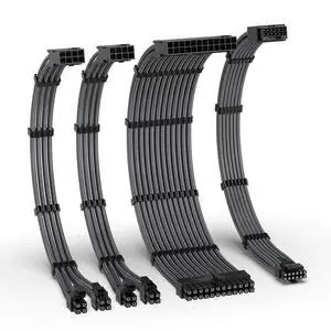 12VHPWR PSU Extension Kit, 1x24-Pin/2xEPS/1x12+4 Pin GPU, Carbon 12VHPWR PSU Extension Kit, 1x24-Pin/2xEPS/1x12+4 Pin GPU, Carbon
