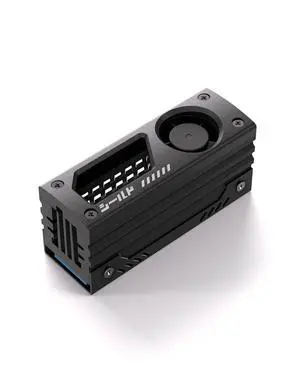 Shield M.2 SSD Heatsink with Build-in 20mm PWM Fan, Premium Aluminum Design, High-Performance SSD Cooler for M.2 2280-Black-1 Pack Shield M.2 SSD Heatsink with Build-in 20mm PWM Fan, Premium Aluminum Design, High-Performance SSD Cooler for M.2 2280-Black-1 Pack