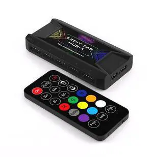 Fan Hub X: 3-in-1 RF Remote Control, LED Back-light Effects, Compatible with Fan Fan Hub X: 3-in-1 RF Remote Control, LED Back-light Effects, Compatible with Fan