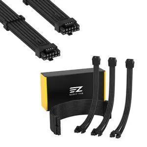 18AWG PSU Cable Extension Kit 4PIN/8PIN to 6+2Pin/ 8PIN to 4+4PIN Combo with 16AWG 600W12VHPWR 12+4Pin PSU Cable 18AWG PSU Cable Extension Kit 4PIN/8PIN to 6+2Pin/ 8PIN to 4+4PIN Combo with 16AWG 600W12VHPWR 12+4Pin PSU Cable