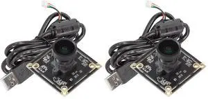 5MP Wide Angle USB Camera for Computer, 1/4" CMOS OV5648 Mini UVC USB2.0 Video Webcam with Microphone, with 3.3ft/1m Cable (Pack of 2) 5MP Wide Angle USB Camera for Computer, 1/4" CMOS OV5648 Mini UVC USB2.0 Video Webcam with Microphone, with 3.3ft/1m Cable (Pack of 2)
