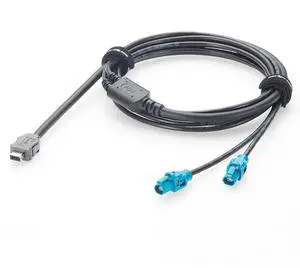 IX40G-A-10S-CV(7.0) IX Plug to Dual H-MTD E6K10A-1CAZ5-Z Female Automotive Ethernet Cable 100/1000BASE-T1 in-Vehicle Network Cable for ADAS, ECU(2M/6.6FT) IX40G-A-10S-CV(7.0) IX Plug to Dual H-MTD E6K10A-1CAZ5-Z Female Automotive Ethernet Cable 100/1000BASE-T1 in-Vehicle Network Cable for ADAS, ECU(2M/6.6FT)