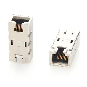 10Gbps Cat6A RJ45 Inline Coupler IP20 Shielded Ethernet Extender RJ45 8P8C Female to Female Connector for PoE++, Industrial Network, Patch Panels, Compatible with 09455451560 (1PC) 10Gbps Cat6A RJ45 Inline Coupler IP20 Shielded Ethernet Extender RJ45 8P8C Female to Female Connector for PoE++, Industrial Network, Patch Panels, Compatible with 09455451560 (1PC)