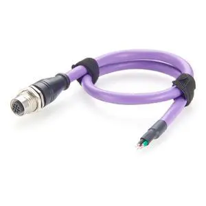 M12 B-Code 5 Pin Female Panel Mount Profibus Cable IP67 Shielded M12 to Open End Wire for Fieldbus Networks, Control Panels, Automation (Female, 0.5M/1.64FT) M12 B-Code 5 Pin Female Panel Mount Profibus Cable IP67 Shielded M12 to Open End Wire for Fieldbus Networks, Control Panels, Automation (Female, 0.5M/1.64FT)
