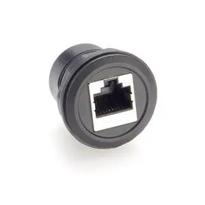Cat6 RJ45 Ethernet Flush Panel Mount Adapter 1Gbps Female to Female Feed Thru Bulkhead LAN Network Socket Extender for Profinet, Router, IP Camera, LED Par Light, PLC (Black, 1PC) Cat6 RJ45 Ethernet Flush Panel Mount Adapter 1Gbps Female to Female Feed Thru Bulkhead LAN Network Socket Extender for Profinet, Router, IP Camera, LED Par Light, PLC (Black, 1PC)