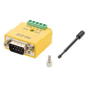 2 in 1 DB9 RS232 to RS485 RS422 Serial Converter Plug D-Sub 9Pin Interface to 5 Pin Terminal Block RS485 Communication Adapter Full Duplex Connector (DB9 Male) 2 in 1 DB9 RS232 to RS485 RS422 Serial Converter Plug D-Sub 9Pin Interface to 5 Pin Terminal Block RS485 Communication Adapter Full Duplex Connector (DB9 Male)