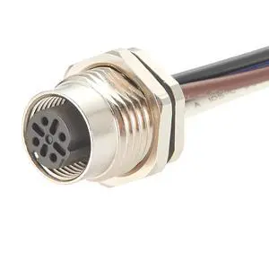 Profinet M12 D Code 4Pin Front Panel Mount Cable IP67 Waterproof Sensor Receptacle Socket Electrical Cable Pre-Assembly Pigtail Wireable for PLC, Automation, Robotics (Female, 20cm) Profinet M12 D Code 4Pin Front Panel Mount Cable IP67 Waterproof Sensor Receptacle Socket Electrical Cable Pre-Assembly Pigtail Wireable for PLC, Automation, Robotics (Female, 20cm)