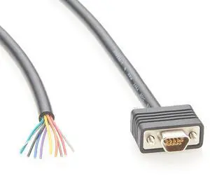 Micro DB9 Female to Open Free End Cable Micro-D 9 Pin Serial Pigtail Cable Compatible with 834219044 (1.6M) Micro DB9 Female to Open Free End Cable Micro-D 9 Pin Serial Pigtail Cable Compatible with 834219044 (1.6M)