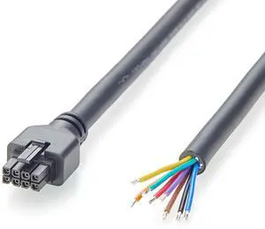 Compatible with 43025-0800 8 Pin Micro-Fit 3.0 Receptacle Housing to Open End Cable Assembly Dual Row 8 Circuits Power Signal Cable (1PC, 1.5M/4.92FT) Compatible with 43025-0800 8 Pin Micro-Fit 3.0 Receptacle Housing to Open End Cable Assembly Dual Row 8 Circuits Power Signal Cable (1PC, 1.5M/4.92FT)