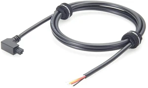 Down Angled Micro-Fit 3.0 4 Circuits Receptacle Cable 90 Degree 4Pin Female to Open Wire 300V 5A 20AWG for Power Distribution, Signal Transfer (Down, 1.5M) Down Angled Micro-Fit 3.0 4 Circuits Receptacle Cable 90 Degree 4Pin Female to Open Wire 300V 5A 20AWG for Power Distribution, Signal Transfer (Down, 1.5M)