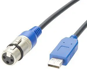DMX512 XLR 3Pin Female to USB RS485 Serial Converter Cable DMX512 PC to Stage Light Controller Dimmer Dongle Cable with FTDI FT232RNL Chip for Studio Lighting, Moving Head(1.85M/6.07FT) DMX512 XLR 3Pin Female to USB RS485 Serial Converter Cable DMX512 PC to Stage Light Controller Dimmer Dongle Cable with FTDI FT232RNL Chip for Studio Lighting, Moving Head(1.85M/6.07FT)
