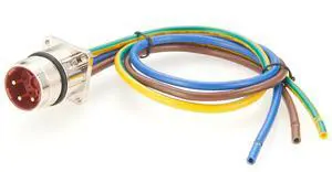 IP67 M23 3 Pin Power Connector Receptacle Cable Flange Panel Mount M23 Bulkhead Socket with Pre-Assembled Pigtail Wire for Servo Motor, Servo Drive, Sensor, Automation Equipment (Male, 40cm) IP67 M23 3 Pin Power Connector Receptacle Cable Flange Panel Mount M23 Bulkhead Socket with Pre-Assembled Pigtail Wire for Servo Motor, Servo Drive, Sensor, Automation Equipment (Male, 40cm)