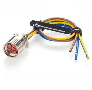 IP67 M23 3 Pin Power Connector Receptacle Cable Flange Panel Mount M23 Bulkhead Socket with Pre-Assembled Pigtail Wire for Servo Motor, Servo Drive, Sensor, Automation Equipment (Female, 40cm) IP67 M23 3 Pin Power Connector Receptacle Cable Flange Panel Mount M23 Bulkhead Socket with Pre-Assembled Pigtail Wire for Servo Motor, Servo Drive, Sensor, Automation Equipment (Female, 40cm)