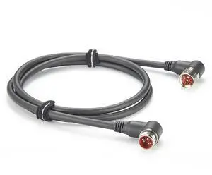Right Angle M23 3 Pin Male to Female Power Extension Cable IP67 Waterproof Industrial M23 Circular Connector for Servo Motor, Robotics, CNC Machine (Right Angle, 5M/16.4FT) Right Angle M23 3 Pin Male to Female Power Extension Cable IP67 Waterproof Industrial M23 Circular Connector for Servo Motor, Robotics, CNC Machine (Right Angle, 5M/16.4FT)