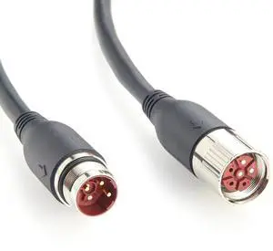 M23 3 Pin Male to Female Power Extension Cable IP67 Waterproof Industrial M23 Circular Connector for Servo Motor, Robotics, CNC Machine (Straight, 5M/16.4FT) M23 3 Pin Male to Female Power Extension Cable IP67 Waterproof Industrial M23 Circular Connector for Servo Motor, Robotics, CNC Machine (Straight, 5M/16.4FT)