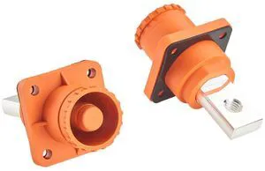 IP67 High Voltage High Current Power Battery Energy Storage Connector 350A 95mm² Electric Vehicle Busbar Terminal Connector Flange Mount Socket,1PC(Orange, 350A) IP67 High Voltage High Current Power Battery Energy Storage Connector 350A 95mm² Electric Vehicle Busbar Terminal Connector Flange Mount Socket,1PC(Orange, 350A)