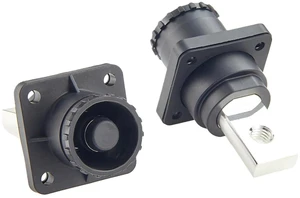 IP67 High Voltage High Current Power Battery Energy Storage Connector 350A 95mm² Electric Vehicle Busbar Terminal Connector Flange Mount Socket,1PC (Black, 350A) IP67 High Voltage High Current Power Battery Energy Storage Connector 350A 95mm² Electric Vehicle Busbar Terminal Connector Flange Mount Socket,1PC (Black, 350A)
