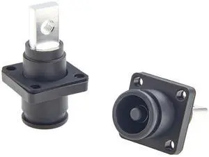 High Current HV Power Busbar Terminal Block 150A 35mm² 200A 50mm² IP67 Waterproof Plug Socket Flange Mount Energy Storage ESS Connector,1PC (Black, 150A-200A) High Current HV Power Busbar Terminal Block 150A 35mm² 200A 50mm² IP67 Waterproof Plug Socket Flange Mount Energy Storage ESS Connector,1PC (Black, 150A-200A)