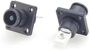 Battery Energy Storage Connector 100A-120A 16mm²-25mm² IP67 Waterproof Chassis Flange Panel Mount Socket Busbar Electrical Terminal Block,1PC (Black, 100A-120A) Battery Energy Storage Connector 100A-120A 16mm²-25mm² IP67 Waterproof Chassis Flange Panel Mount Socket Busbar Electrical Terminal Block,1PC (Black, 100A-120A)