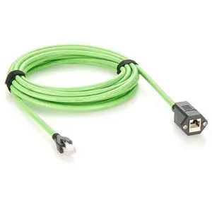 Profinet RJ45 8P8C Male to Female Extension Cable Screw Panel Mount 10Gbps CAT6A Ethernet LAN Network Shielded GigE Vision Cable High Flex for Industrial Camera, Machine Vision, 3D Imaging(5M/16.4FT) Profinet RJ45 8P8C Male to Female Extension Cable Screw Panel Mount 10Gbps CAT6A Ethernet LAN Network Shielded GigE Vision Cable High Flex for Industrial Camera, Machine Vision, 3D Imaging(5M/16.4FT)