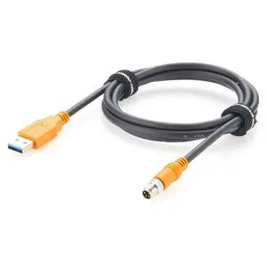 M8 A Code 4Pin Male to USB 3.0 A Male Cable IP67 480Mbps Industrial USB 3.0 Connection Cable Compatible with IFM E30136 for Industrial Automation, Control Systems, PLC, Sensors(1.5M/4.92FT) M8 A Code 4Pin Male to USB 3.0 A Male Cable IP67 480Mbps Industrial USB 3.0 Connection Cable Compatible with IFM E30136 for Industrial Automation, Control Systems, PLC, Sensors(1.5M/4.92FT)