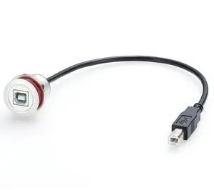 USB Type B Flush Mount Cable Aluminium USB B Male to Female Round Dash Panel Mount Extension Cord USB B Converter Cable for Printer Scanner CNC Machine Disk Motorcycle Dashboard(0.3M/1FT) (USB 2.0) USB Type B Flush Mount Cable Aluminium USB B Male to Female Round Dash Panel Mount Extension Cord USB B Converter Cable for Printer Scanner CNC Machine Disk Motorcycle Dashboard(0.3M/1FT) (USB 2.0)