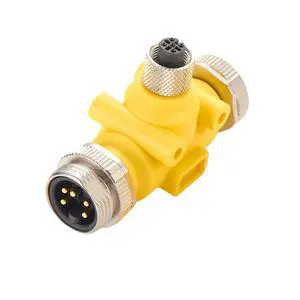 3 Way 7/8" Mini-Change to M12 Micro-Change Tee Connector Y Splitter 1 Male to 2 Female 5 Pin Circular Connector IP67 Backbone Trunk T Distributor for DeviceNet CANopen CANbus NMEA 2000 3 Way 7/8" Mini-Change to M12 Micro-Change Tee Connector Y Splitter 1 Male to 2 Female 5 Pin Circular Connector IP67 Backbone Trunk T Distributor for DeviceNet CANopen CANbus NMEA 2000