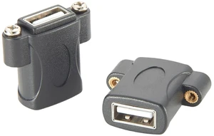 USB 2.0 Screw Panel Mount Connector USB A Female to Female Bulkhead Pass Through Coupler Extender Data Transfer Adapter for Scanner Printer Hard Drive U Disk (2PCS) USB 2.0 Screw Panel Mount Connector USB A Female to Female Bulkhead Pass Through Coupler Extender Data Transfer Adapter for Scanner Printer Hard Drive U Disk (2PCS)