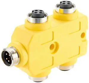 4 Pole 4 Ports 7/8"-16UNF Mini-Change Parallel Wired Distribution Box IP67 MPlS Auxiliary Power Junction Box Industrial Circular Connector Compatible ACAUX4000 for DeviceNet CANopen NMEA2000 (4 Poles) 4 Pole 4 Ports 7/8"-16UNF Mini-Change Parallel Wired Distribution Box IP67 MPlS Auxiliary Power Junction Box Industrial Circular Connector Compatible ACAUX4000 for DeviceNet CANopen NMEA2000 (4 Poles)