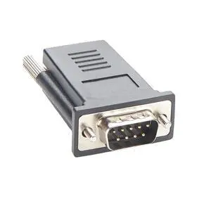 RJ45 to DB9 Male Crossover Serial Adapter Compatible with ADB0037 RS232 Console Converter for Servers, Routers (DB9 Male) RJ45 to DB9 Male Crossover Serial Adapter Compatible with ADB0037 RS232 Console Converter for Servers, Routers (DB9 Male)