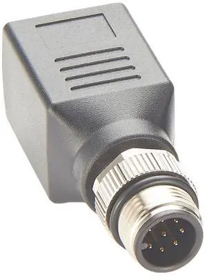 M12 A Code 8Pin to RJ45 Cat6 Industrial Ethernet Shielded Adapter IP67 Bulkhead GigE Vision Connector for Industrial Camera (Black) M12 A Code 8Pin to RJ45 Cat6 Industrial Ethernet Shielded Adapter IP67 Bulkhead GigE Vision Connector for Industrial Camera (Black)