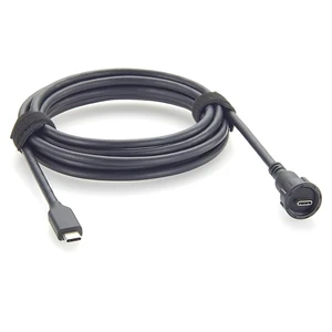 IP67 Waterproof USB 3.1 Gen 2 Type-C Male to Male Cable Threaded Lock Industrial USB-C Cable 10Gbps Data Transfer, 100W Charging, DP 4K@60Hz for Embedded PC, HMI, Machine Vision (2M/6.6FT) IP67 Waterproof USB 3.1 Gen 2 Type-C Male to Male Cable Threaded Lock Industrial USB-C Cable 10Gbps Data Transfer, 100W Charging, DP 4K@60Hz for Embedded PC, HMI, Machine Vision (2M/6.6FT)