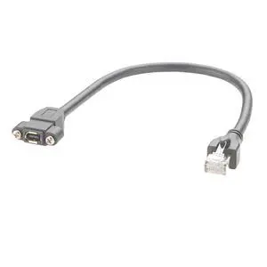 IX A Key to RJ45 Cat6A Ethernet Cable 10Gbps Shielded IX40G-A-10P-JC(7.0) IX Type A Female to RJ45 Plug Screw Panel Mount Cord for Industrial Camera Machine Vision Robotic(0.3M/0.98FT) IX A Key to RJ45 Cat6A Ethernet Cable 10Gbps Shielded IX40G-A-10P-JC(7.0) IX Type A Female to RJ45 Plug Screw Panel Mount Cord for Industrial Camera Machine Vision Robotic(0.3M/0.98FT)