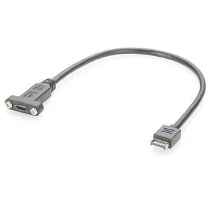 Screw Panel Mount USB 3.1 C Female to Type E Male Extension Cable 10Gbps Motherboard Header Type E 20Pin to USB 3.1 Gen 2 C Cable for PC Front Panel, Control Cabinet (2PCS, 0.3M) Screw Panel Mount USB 3.1 C Female to Type E Male Extension Cable 10Gbps Motherboard Header Type E 20Pin to USB 3.1 Gen 2 C Cable for PC Front Panel, Control Cabinet (2PCS, 0.3M)