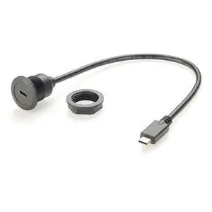 USB 3.1 Type C Male to Female Extension Cable Flush Panel Mount 10Gbps USB 3.1 Gen2 C Data Transfer & Charging Cable Video Audio Cord for Car, Boat, Dashboard, PC (0.3m) USB 3.1 Type C Male to Female Extension Cable Flush Panel Mount 10Gbps USB 3.1 Gen2 C Data Transfer & Charging Cable Video Audio Cord for Car, Boat, Dashboard, PC (0.3m)